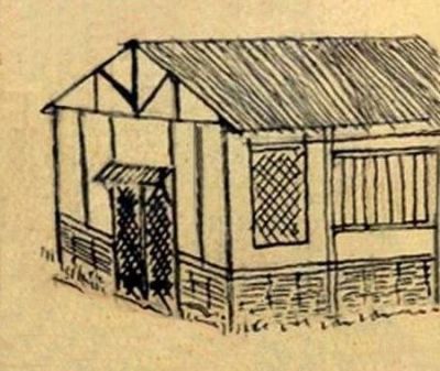 POW 's drawings - 'The Hospital Hut' 